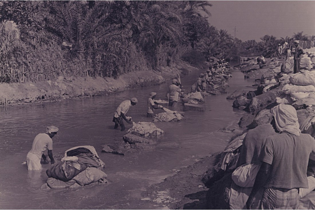 Ain Qasari (Qasari Pool) where people bring their clothes to be washed