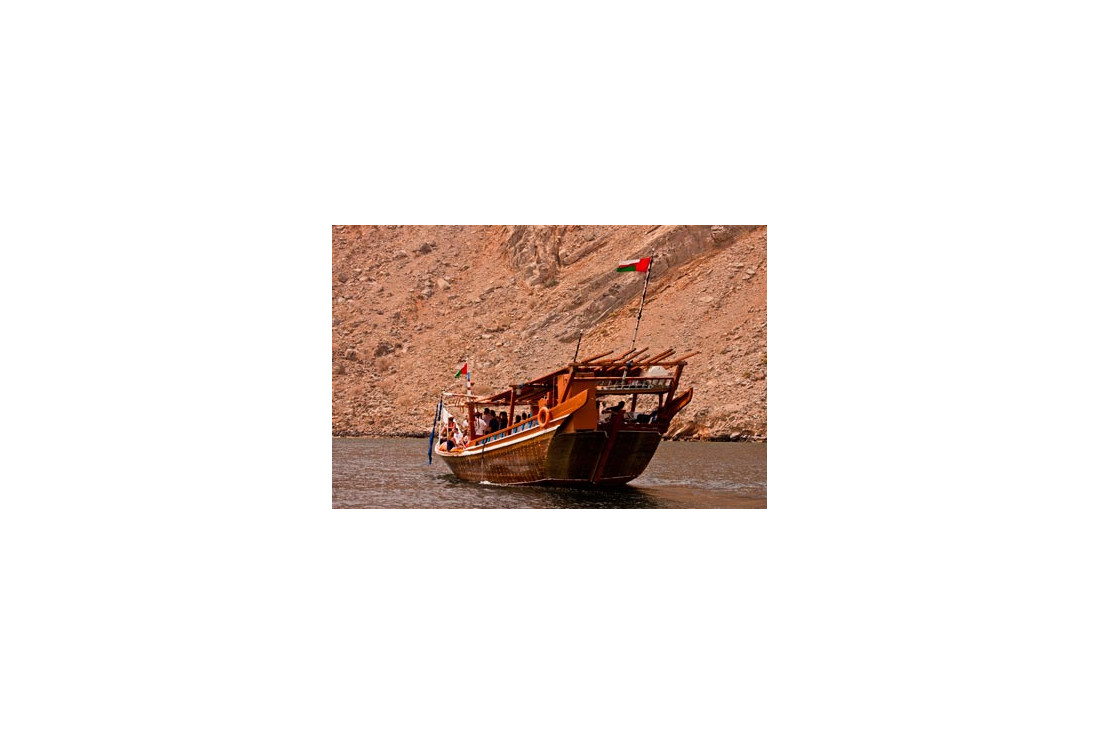 The dhow on its way to Musandam