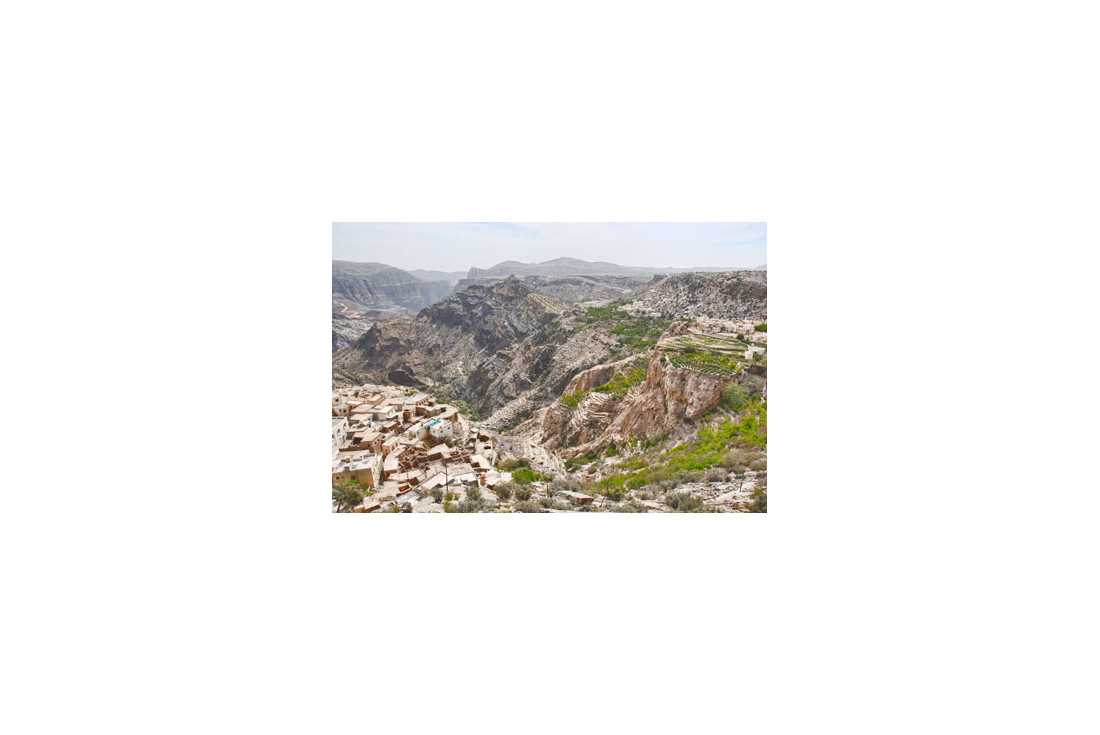 The view from Diana's lookout on top of Jebel Akhdar 