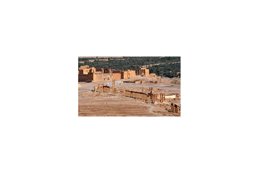 Palmyra ruins - aerial view