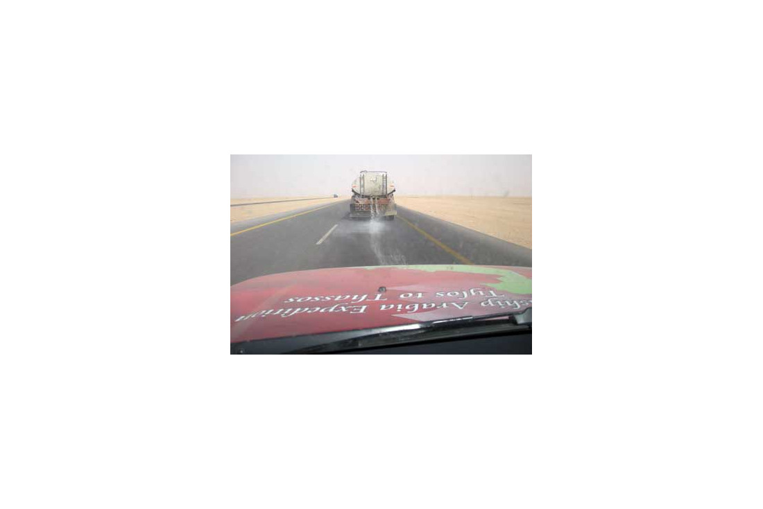 Saudi Truck Cools Road