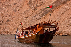 The dhow on its way to Musandam