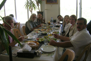 Dining with our tour guide 