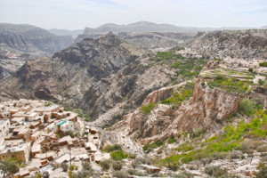 The view from Diana's lookout on top of Jebel Akhdar 