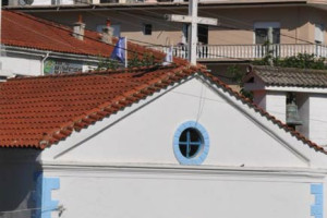 A church and a mosque in Krios