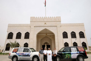 With Mr Al Alawi outside the new Omani Embassy building