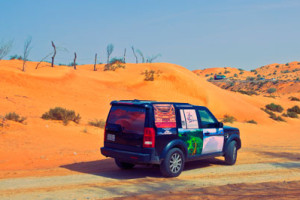 Driving in the desert of Ras Al Khaimah