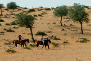 Horse riding at Banyan Tree Al Wadi 