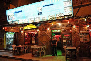 The coffee shop that provided basic internet across from our hotel in Palmyra. Mahmood, who runs the place, was very helpful.