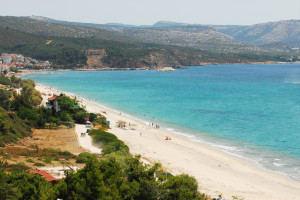 A beautiful beach in Thassos island