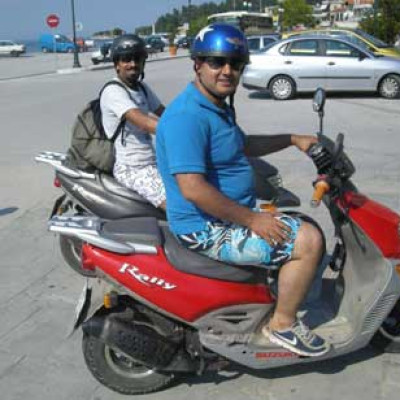 Exploring Thassos by motorbike